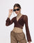 Lapel Decisions Cropped Flare Top