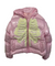 Pink Skeleton Embroidered Puffer